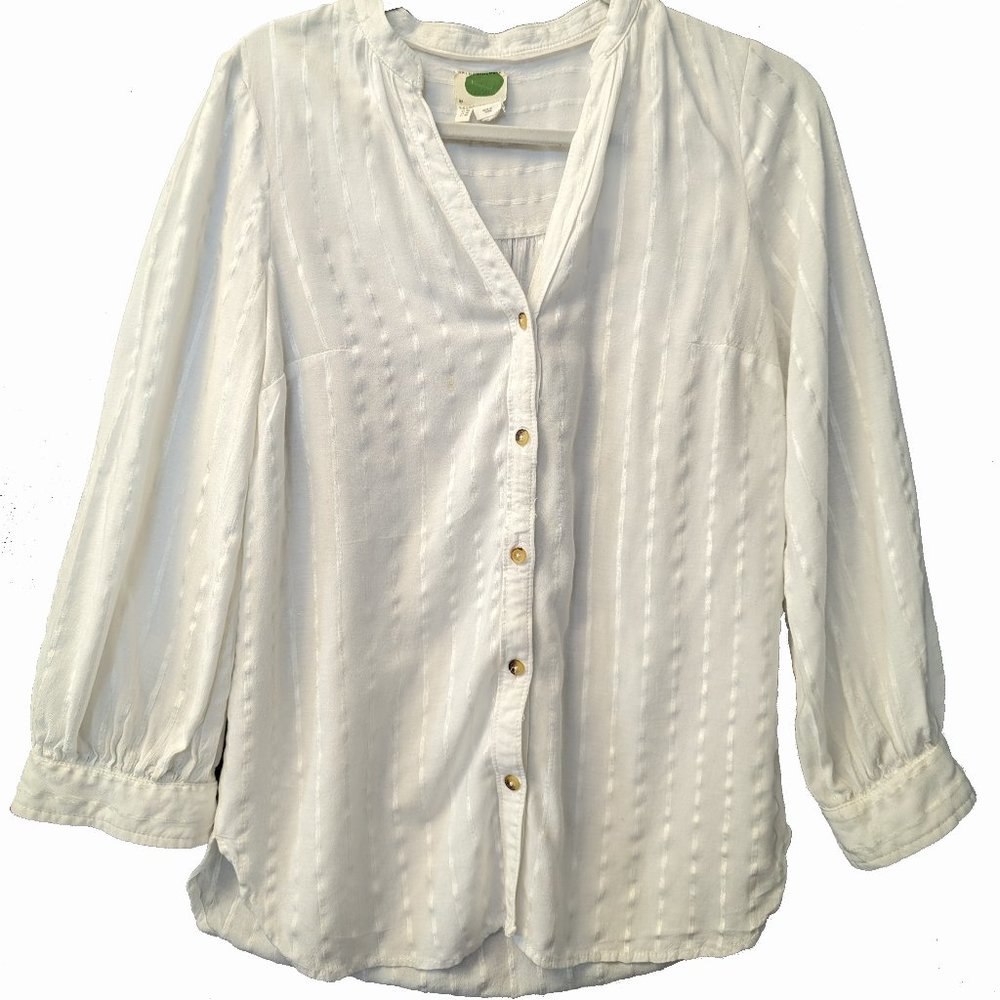 Anthropologie White Blouse